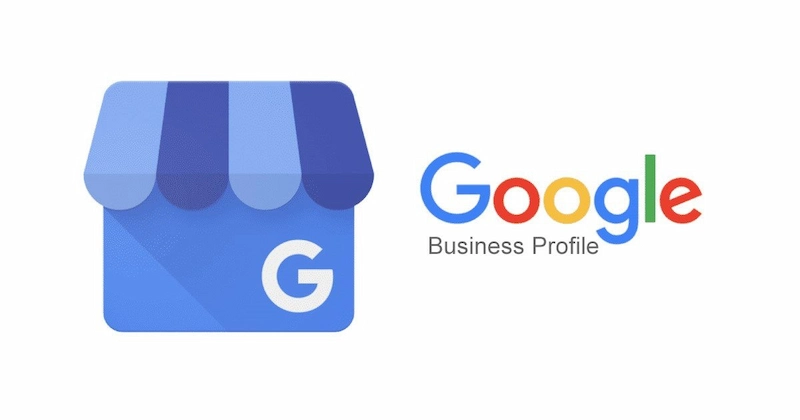 Google Business Profile logo with a blue storefront icon and the words Google Business Profile
